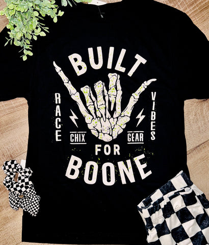 Built for Boone Black Tee