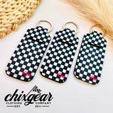 CG Checkered Chapstick Holder/Keychain