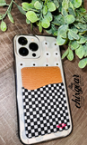 CG Checkered Phone Wallet/Card Holder