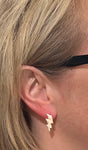 Tan/White Raceday Earrings Set